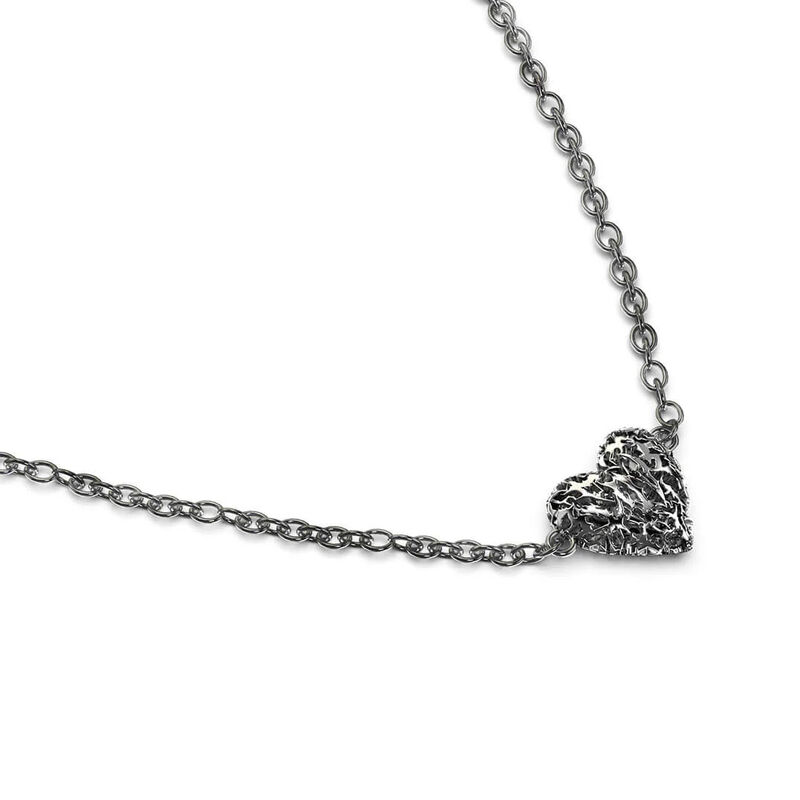 Stolen Girlfriends Club Death Metal Hearts Necklace image number 2